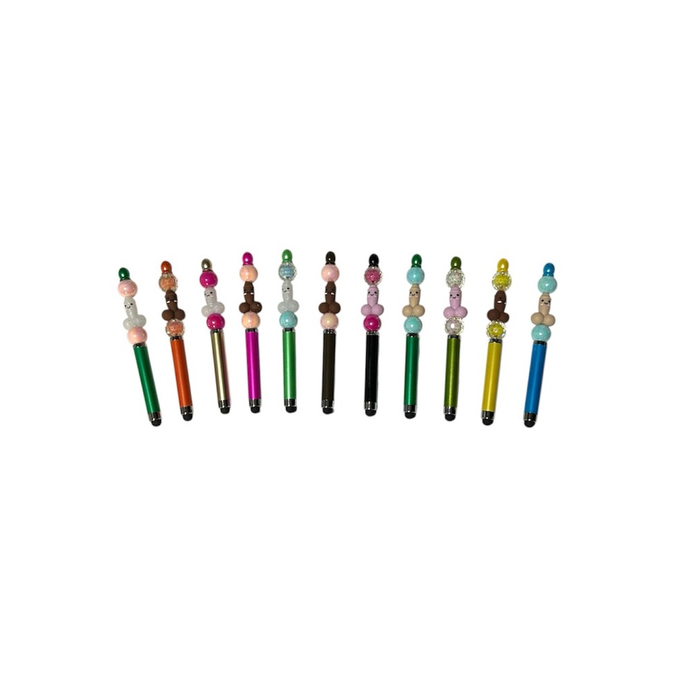 Penis Beaded Stylus Pens - Pick One